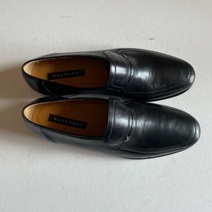 Magnanni Dress Shoes Slip On Loafers Size 9 Men's 6492 Black Leather New